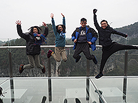 Let’s Jump High! (Photo Credit: Miss Alison Lam, participant of winter camp organized by Chongqing University)